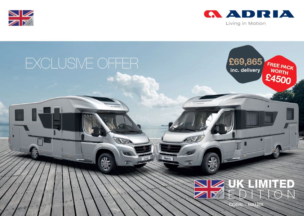 Adria 2020 UK Limted Edition Brochure