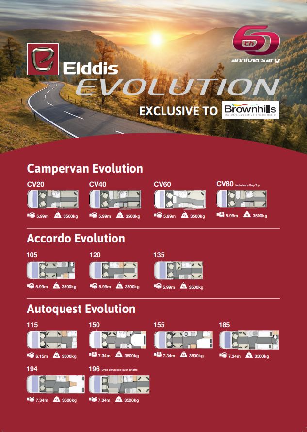 2025 60th Anniversary Elddis Evolution Leaflet 