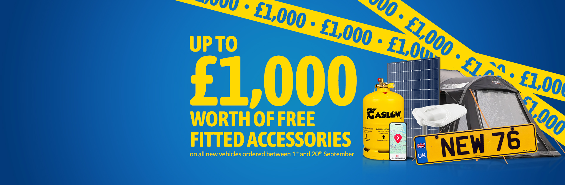 £1000 worth of fitted accessories